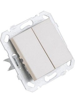 Netelsan Byobu White Commutator Double Switch 1 Piece Without Frame 