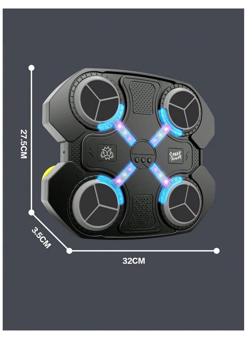 Smart Music Boxing Machine, Bluetooth Electronic Boxing Machine Wall Mounted with Boxing Glove,Boxing Machine with Smart Display Screen Suitable for Parent-Child Training