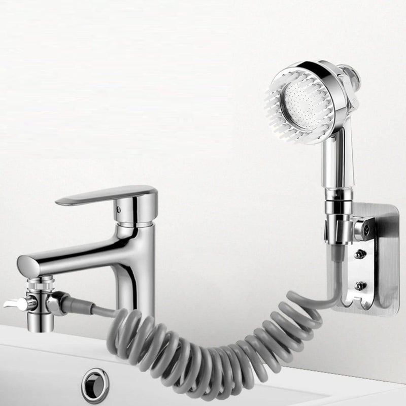 Kresal Kresal Washbasin Faucet External Shower Set Double Control Switch Bathroom Washbasin Sink Hose Sprayer Hair Washing Handheld Shower with Retractable Hose and Bracket Shower and More - Image 1