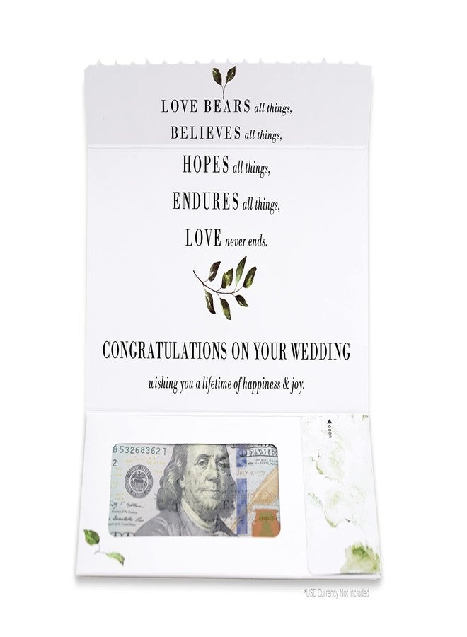 ZipGifts Wedding Card | Zip-Open Money Holder w/Clear Plastic Window for Cash, Check, & Gift Card (Love is Patient) - Image 4