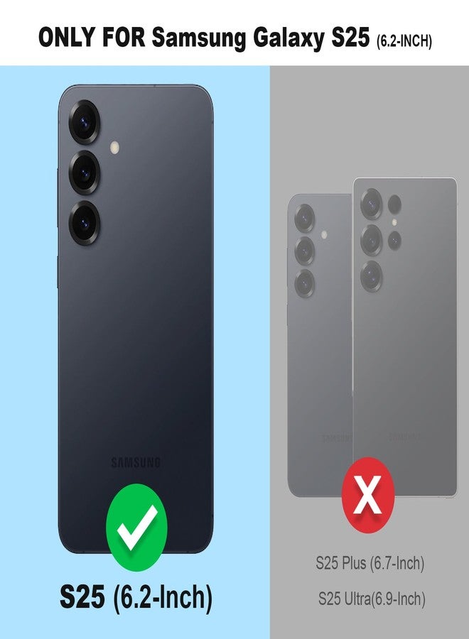 سيلفرباك جراب فضي لهاتف Samsung Galaxy S25 مزود بحلقة، غطاء لطيف لامع لامع ثلاثي الأبعاد للنساء والفتيات، جراب واقٍ لهاتف Galaxy S25 مزود بحلقة ألماس - أرجواني - Image 2