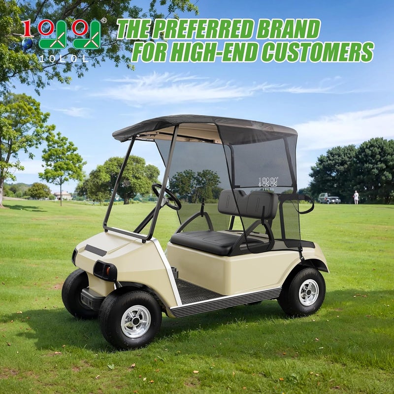 10L0L Golf Cart Sun Shade Cover for Club Car Precedent and EZGO TXT, UV Heat Resistant Sunshade Curtain - Image 2