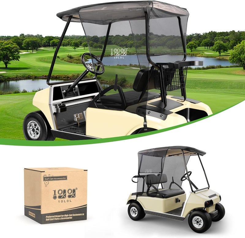 10L0L Golf Cart Sun Shade Cover for Club Car Precedent and EZGO TXT, UV Heat Resistant Sunshade Curtain - Image 1