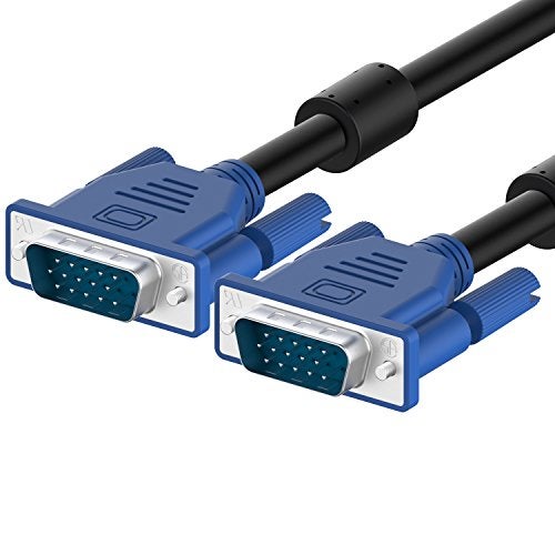 Rankie VGA to VGA Cable, Male to Male Monitor Cable for PC Laptop TV Projector, 6 Feet - Image 1