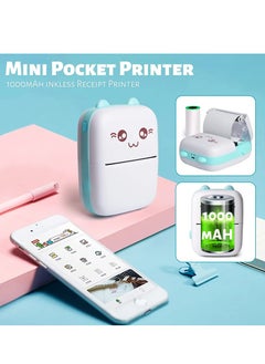 Generic Cutting-Edge Mini Portable Pocket Printer 57mm Wireless Thermal Label Sticker Paper Photo Smart Printing Machine with Android iOS App Support - Stay Connected and Print Anywhere  - Image 2