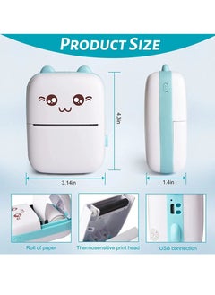 Generic Cutting-Edge Mini Portable Pocket Printer 57mm Wireless Thermal Label Sticker Paper Photo Smart Printing Machine with Android iOS App Support - Stay Connected and Print Anywhere  - Image 3