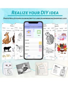 Generic Cutting-Edge Mini Portable Pocket Printer 57mm Wireless Thermal Label Sticker Paper Photo Smart Printing Machine with Android iOS App Support - Stay Connected and Print Anywhere  - Image 4