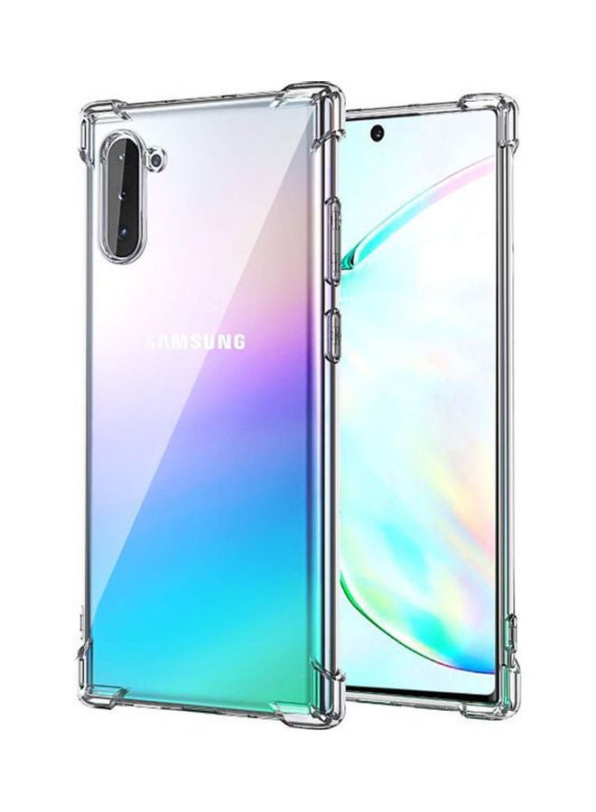 فيسوس غطاء واقعي بلوري نحيف مع مصدات زاوية مقواة ، علبة مضادة للخلع ناعمة ناعمة ل Samsung Galaxy Note 10 -2019 Clear/Silver - Image 1