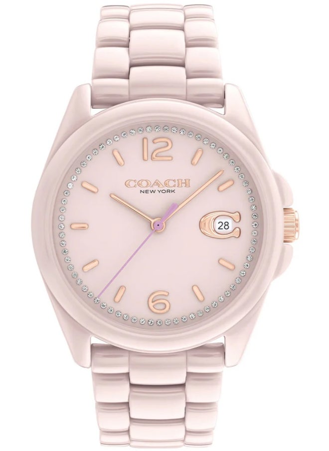 COACH Women's Pink Dial Analog Quartz Watch 36 mm -  14503926 