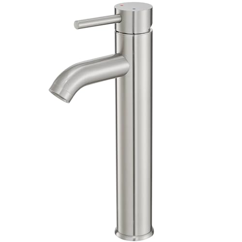 VOTON Vessel Sink Faucet Chrome Modern Tall Bathroom Faucets Single Handle One Hole Rv Vanity Lavatory Bathroom Sink Faucet - Image 1