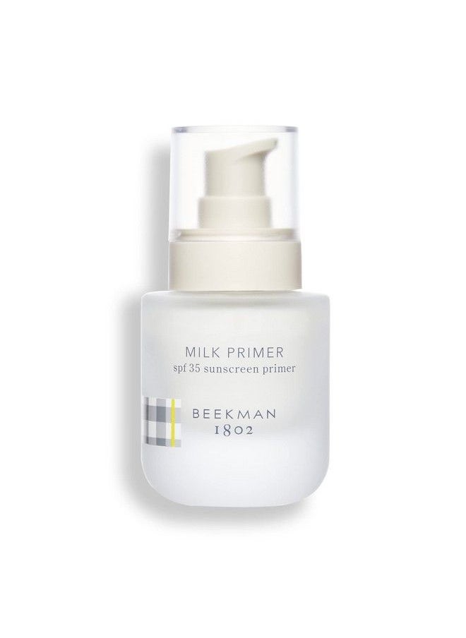 Beekman 1802 Milk Primer 1 Oz Spf 35 Mineral Sunscreen Moisturizer & Makeup Primer Invisible & Pregnancy Safe Oxybenzone & Fragrance Free Cruelty Free  - Image 1
