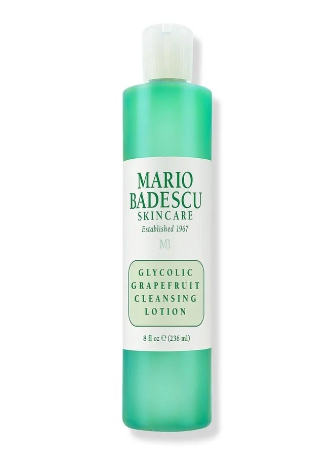 MARIO BADESCU Mario Badescu Glycolic Grapefruit Cleansing Lotion for Combination and Oily Skin | Exfoliating Toner that Deeply Cleans |Formulated with Glycolic Acid & Grapefruit Extract 236ml  - Image 1