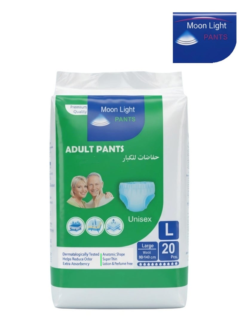 Moon light Premium Adult Pants, Large Size (Pack of 20 Pants) - Image 2