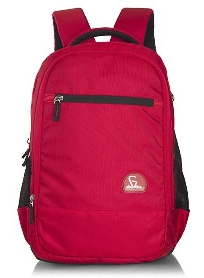 جرينلاندز حقيبة ظهر زيبستر من GNL – أحمر، 25 لتر، للمدرسة والسفر، مقاومة للماء، تصميم عملي بجيوب متعددة - Image 1