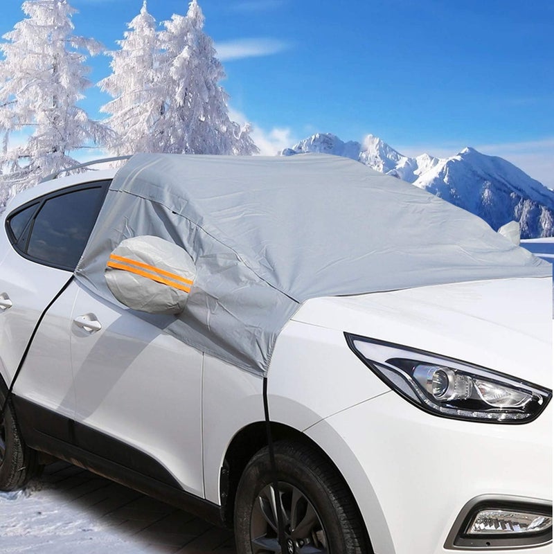Taylor & Brown Car Windscreen Cover - Snow UV Ice Protection Windshield Cover with Side Wing Mirror Covers - Image 1