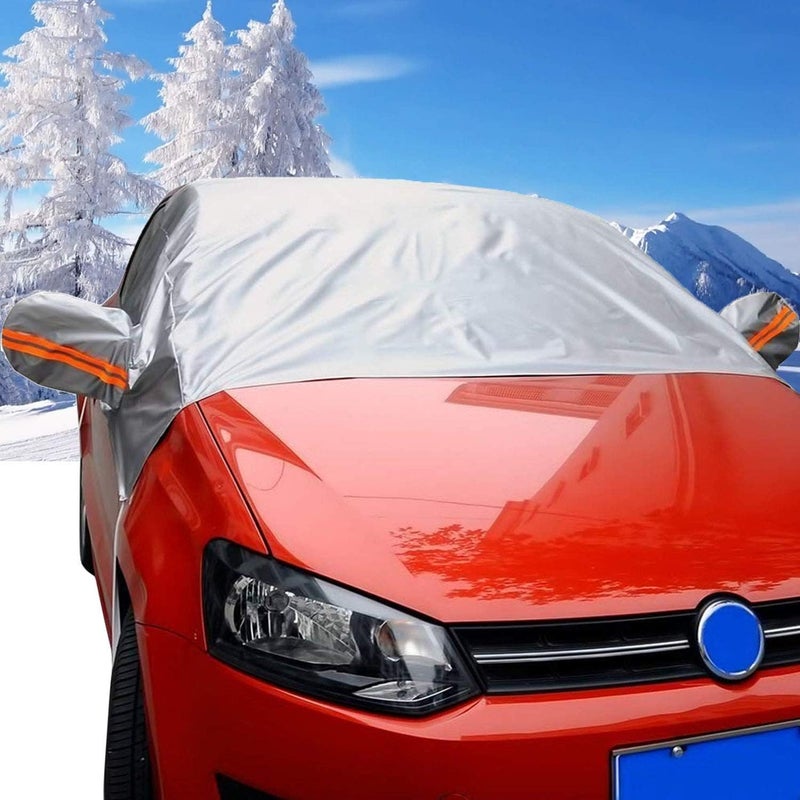 Taylor & Brown Car Windscreen Cover - Snow UV Ice Protection Windshield Cover with Side Wing Mirror Covers - Image 3