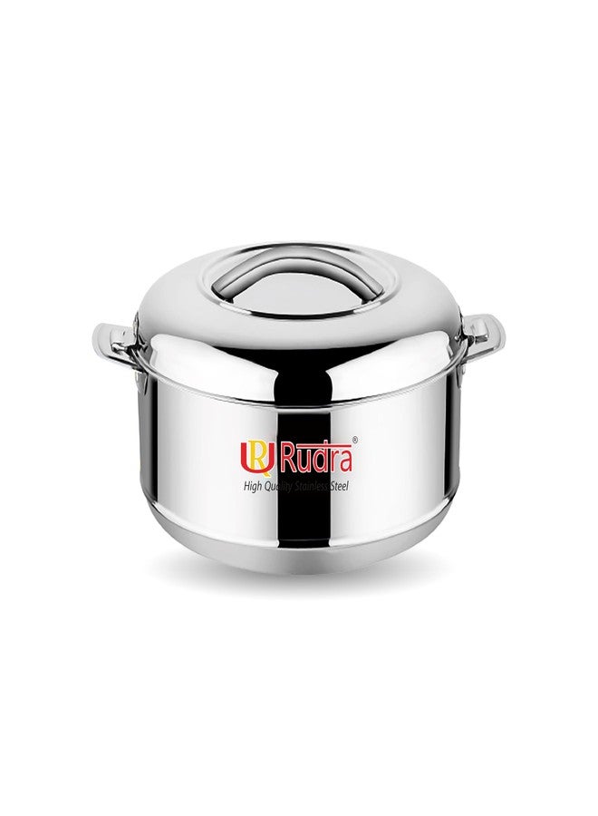 Rudra Super Double Walled Stainless Steel Casserole, | PU Insulated | Hot & Cold | Hygiene | Odourless|Easy to Carry| (2L) - Image 1