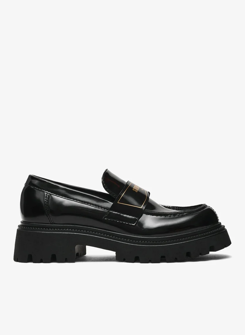 STEVE MADDEN  Steve madden file-away women's black box leather loafers for Women | Best Price UAE