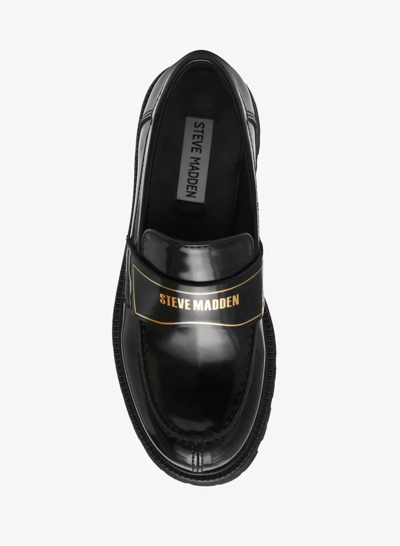 STEVE MADDEN  Steve madden file-away women's black box leather loafers for Women | Best Price UAE