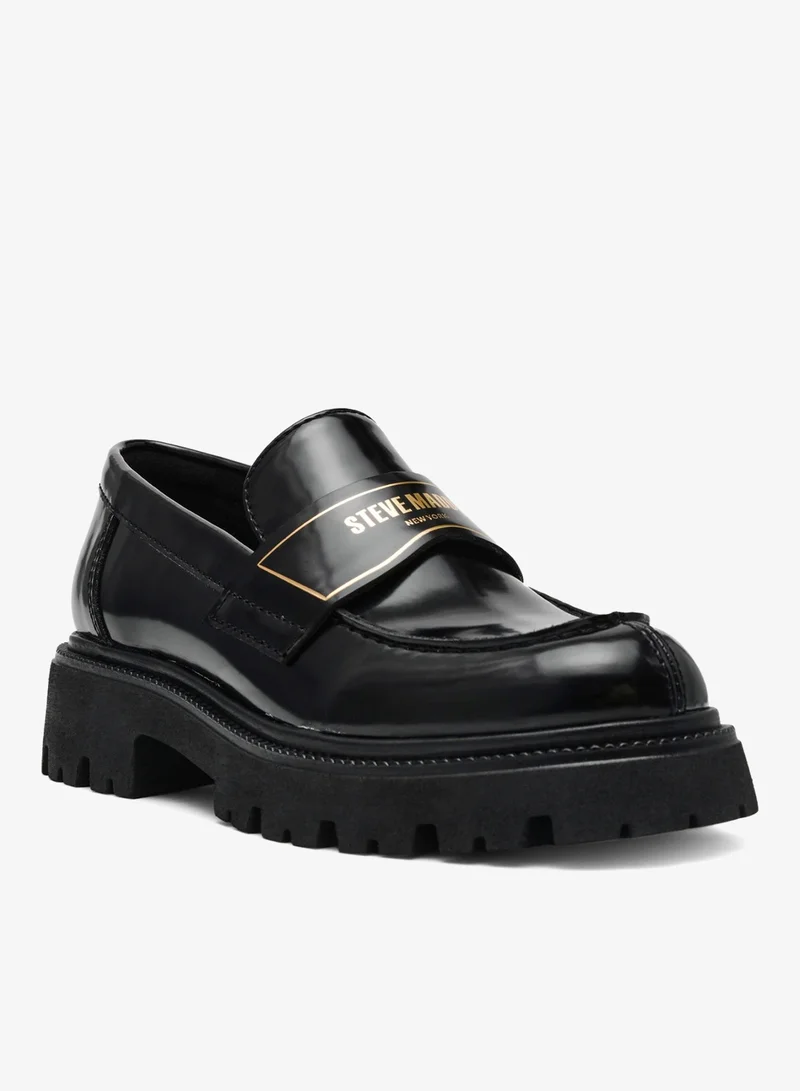 STEVE MADDEN  Steve madden file-away women's black box leather loafers for Women | Best Price UAE