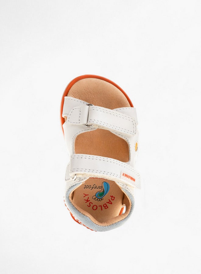 Pablosky Boys' Stitch Detail Sandals with Hook and Loop Closure  - Image 3