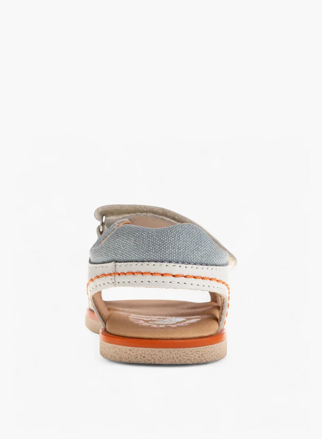 Pablosky Boys' Stitch Detail Sandals with Hook and Loop Closure