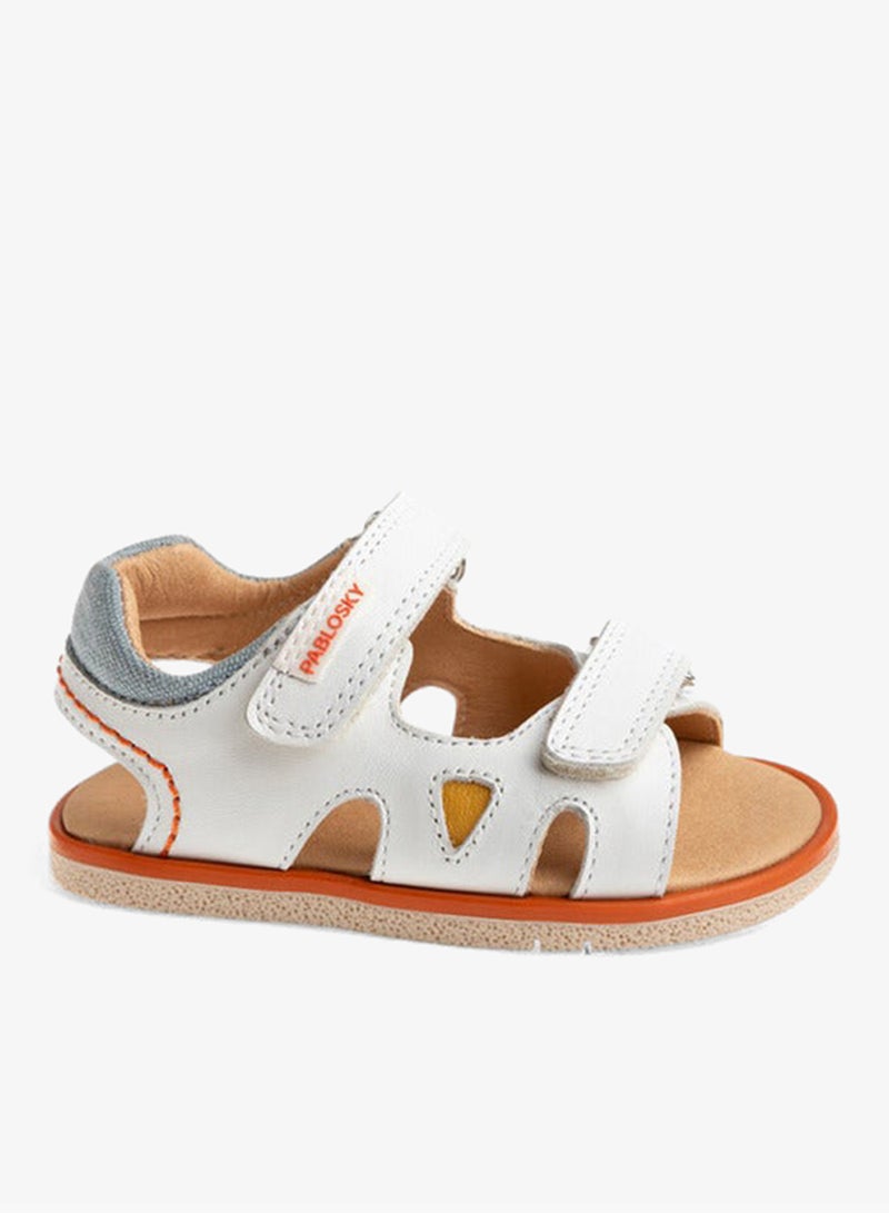 Pablosky Boys' Stitch Detail Sandals with Hook and Loop Closure - Image 1