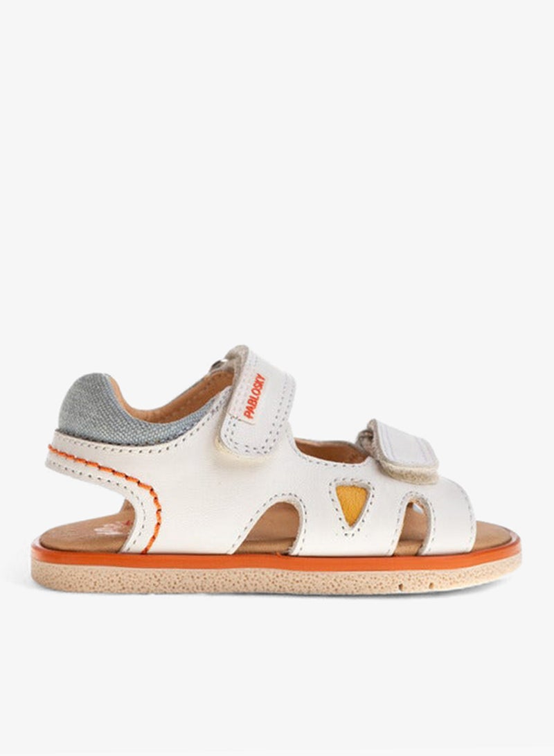 Pablosky Boys' Stitch Detail Sandals with Hook and Loop Closure - Image 2