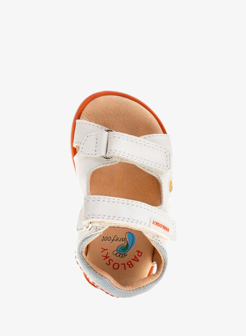 Pablosky Boys' Stitch Detail Sandals with Hook and Loop Closure - Image 3