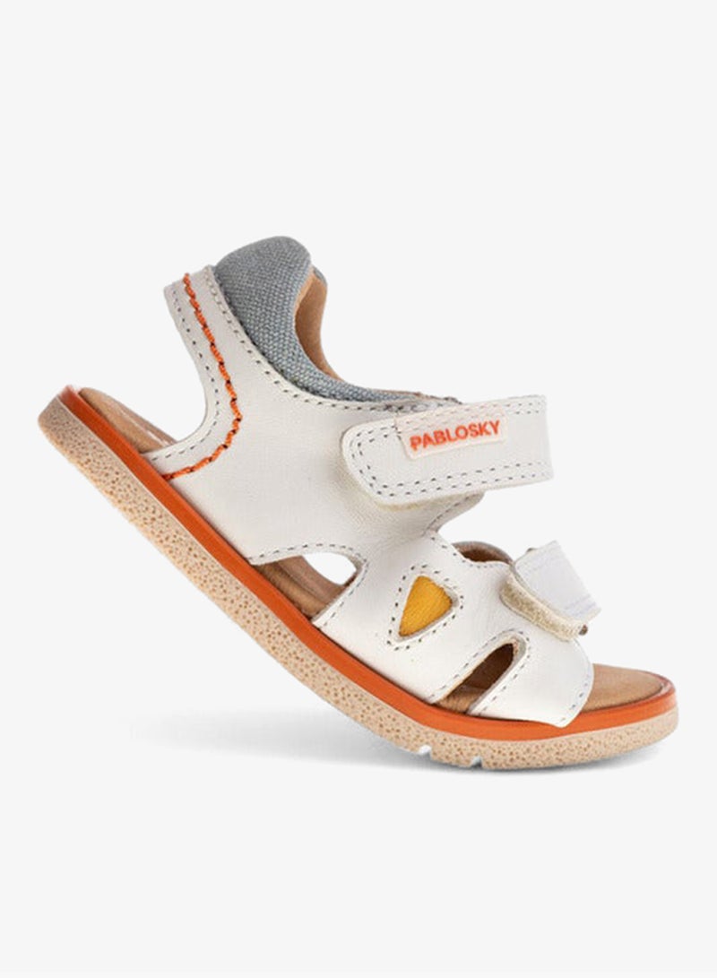 Pablosky Boys' Stitch Detail Sandals with Hook and Loop Closure - Image 4