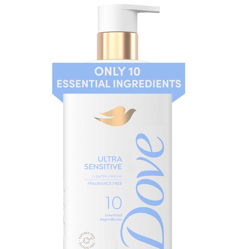 Dove Serum Body Wash Ultra Gentle hydrating cleanse with only 10 essential ingredients 18.5 Fl Oz - Image 1