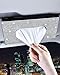 Xuduvay Bling Car Sun Visor Tissue Box HolderPU Leather with Bling Crystal Rhinestones Tissue HolderCar Accessories for Women Black - Image 2
