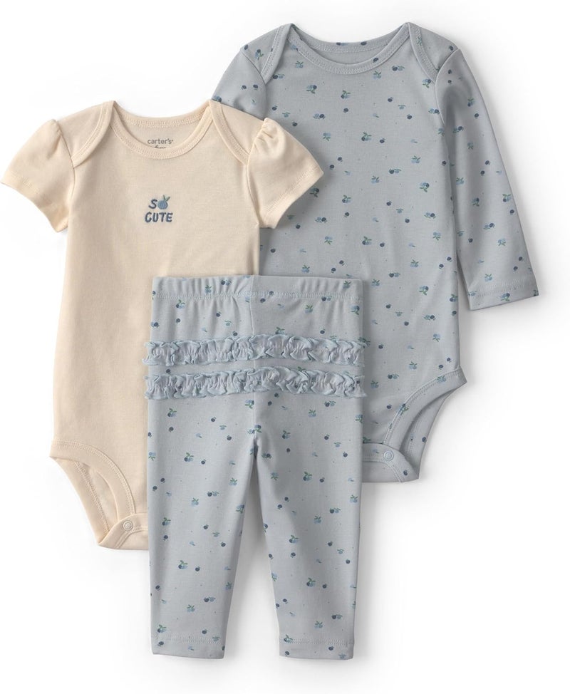 Carter's baby-girls 3-piece Pant Set 3-Piece Pants Set - Image 1