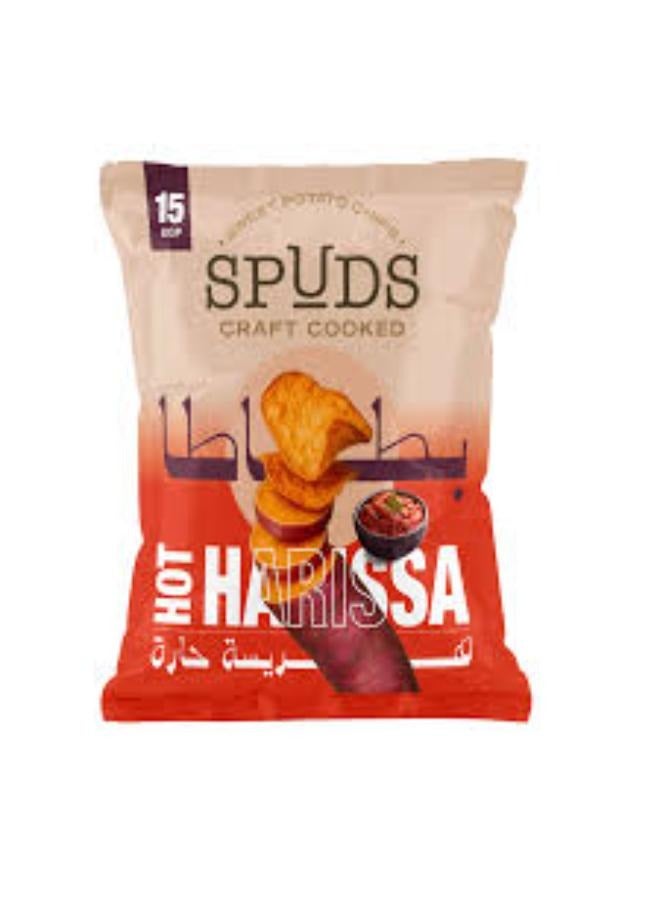 SPUDS Hot Harissa
 Sweet Potato Chips 45:55g
