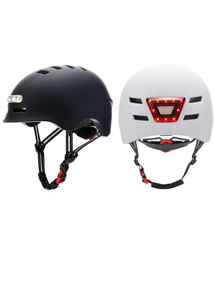 Generic - Helmet with front and back Chargeable Led Lamp Lights MTB Bike  Skates and Scooter  Helmet for Unisex - Image 1