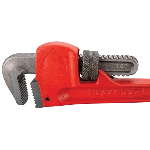 Performance Tool W1133-14B Heavy-Duty Adjustable Straight Pipe Wrench, 14-inch - Image 3