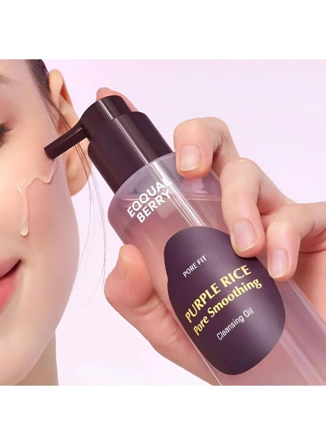 eqqualberry EQQUAL BERRY PURPLE RICE PORE SMOOTHING CLEANSING OIL 200ML - Image 4