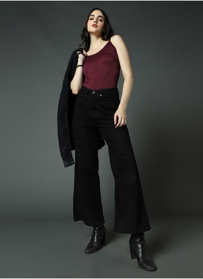 HIGH STAR - Mid Rise Wide Leg Jeans by Styli - Image 1