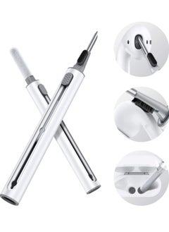 ELTRAZONE Cleaner Kit for Airpods Pro 1 2 Multi-Function Cleaning Pen Soft Brush for Bluetooth Earphones Case, Wireless Earphones, Wireless Earbuds Cleaning Tools for Huawei Samsung MI Earbuds-White  - Image 1