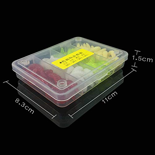 OriGlam 100pcs Fresh Water Fishing Bait, Soft Plastic Worms, Bass Fishing Worms, Soft Bait Shad Fishing Lures, Worm Baits - Image 4