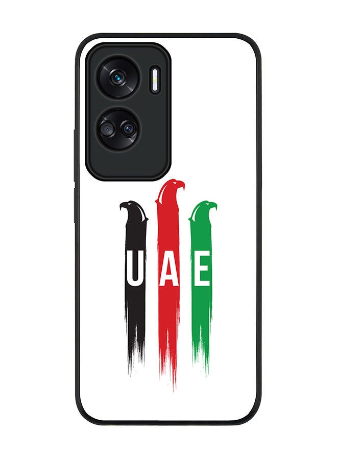 Stylizedd Rugged Black edge case for Honor 90 Lite  5G  Honor X50i 5G, Slim fit Soft Case Flexible Rubber Edges Anti Drop TPU Gel Thin Cover -  UAE Falcons - Image 1
