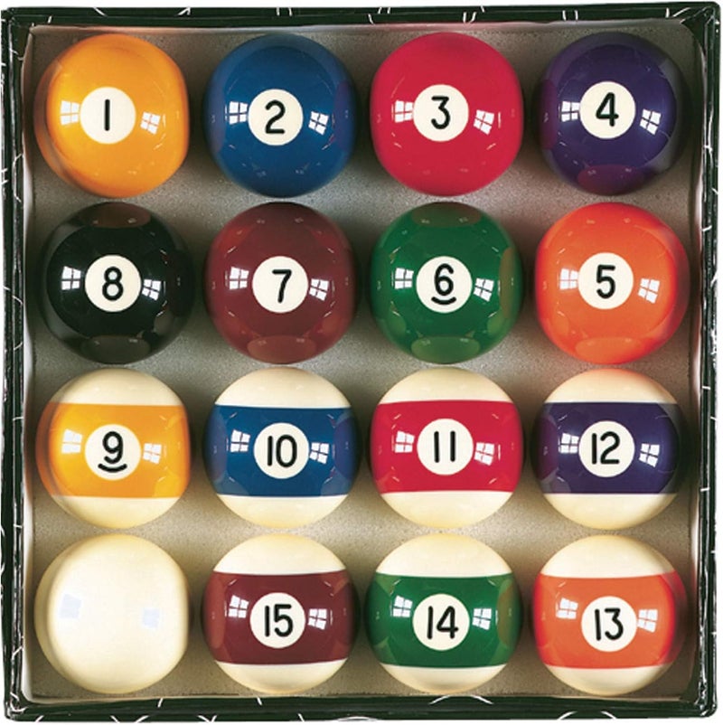 Viper Billiard Master 2-1/4" Regulation Size Billiard/Pool Balls, Complete 16 Ball Set - Image 1