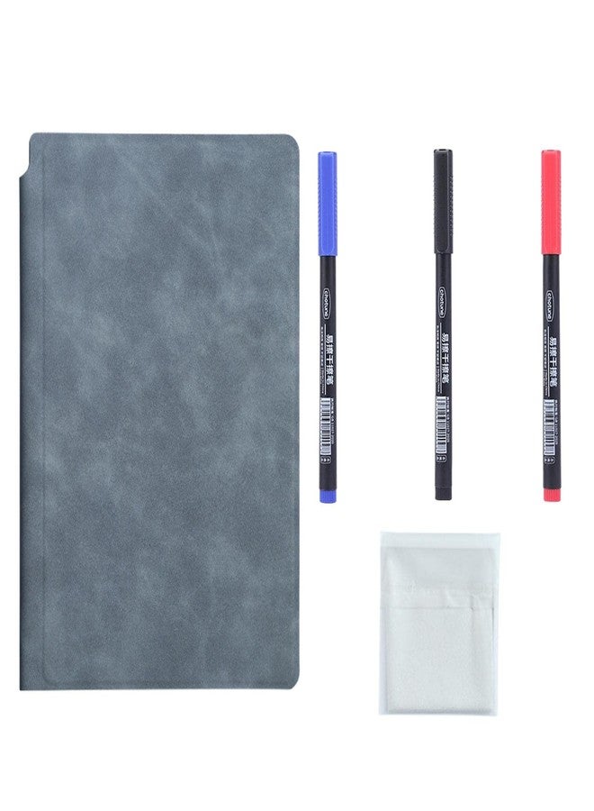 ATORSE Smart Reusable Notebook Diary Planner Notepad for Home Planning Drawing Navy Blue - Image 4
