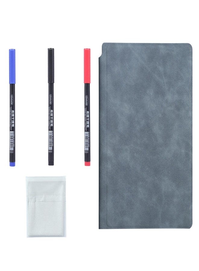 ATORSE Smart Reusable Notebook Diary Planner Notepad for Home Planning Drawing Navy Blue - Image 5