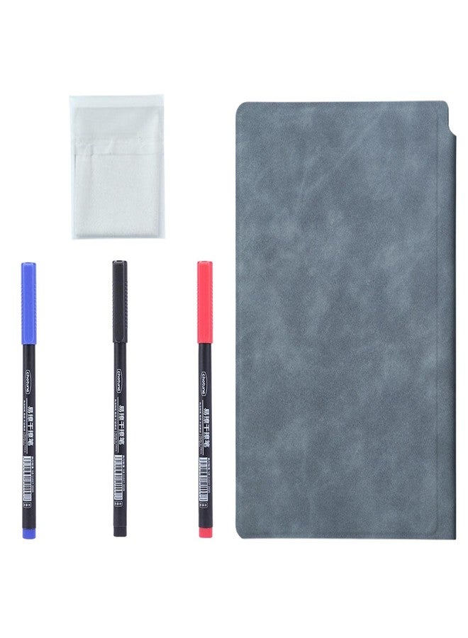 ATORSE Smart Reusable Notebook Diary Planner Notepad for Home Planning Drawing Navy Blue - Image 1