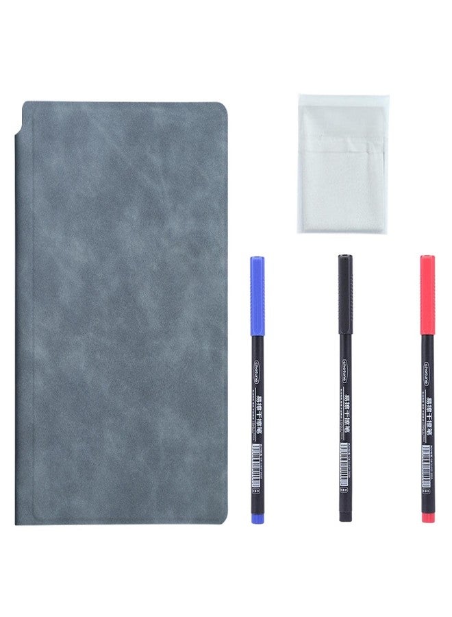 ATORSE Smart Reusable Notebook Diary Planner Notepad for Home Planning Drawing Navy Blue - Image 3
