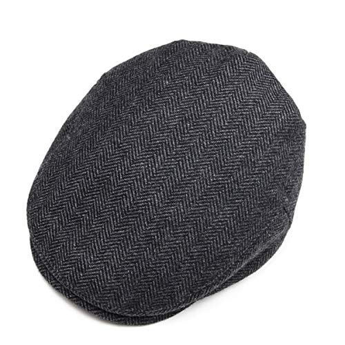 JANGOUL Kids Wool Tweed Newsboy Flat Cap Herringbone Boy Infant Toddler Child Youth Beret Hat (12-24 Months, Style2) - Image 5