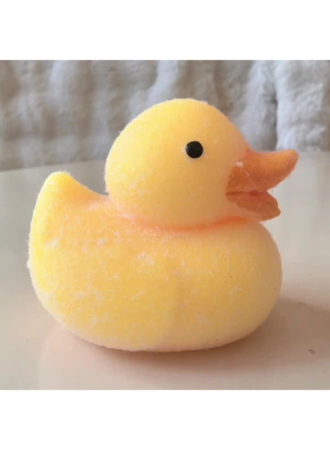 4pcs - Little Yellow Duck Squeezable Toy, Cute Little Duck Squeezable Toy, Stress Relief Toy, Soft Handheld Everyday Relaxation Item, Suitable for Adults, Teenagers, Students, Office Workers, Travel, Car, Backpack, etc. - Image 5