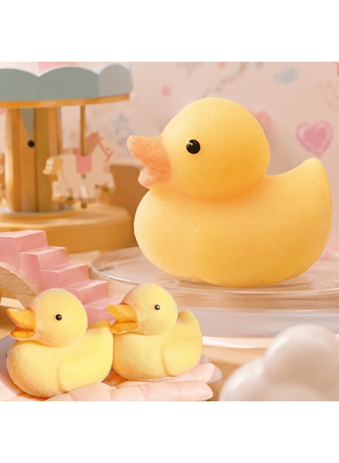 4pcs - Little Yellow Duck Squeezable Toy, Cute Little Duck Squeezable Toy, Stress Relief Toy, Soft Handheld Everyday Relaxation Item, Suitable for Adults, Teenagers, Students, Office Workers, Travel, Car, Backpack, etc. - Image 4