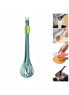 CMGTYYD 2 in 1 Food Clip & Egg Whisk, Multifunctional Egg Beater, Handheld Egg Whisk Blender Bread Clip, Bread Clip Handheld Blende, Multifunctional Kitchen Tool for Cooking, Mixing, Barbecue Green  - Image 1